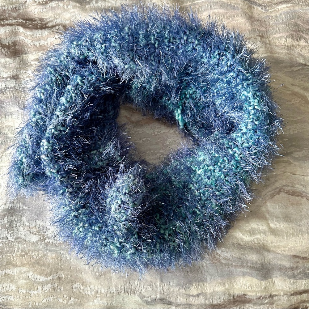 Handmade One-of-a-kind Beautiful Eyelash Yarn Scarf Neck Wrap